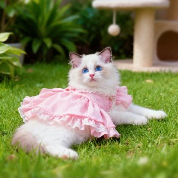 ラグドール【埼玉県・女の子・2025年6月7日・シールポイントバイカラー】の写真「甘えん坊」