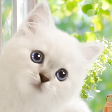 マンチカン(長足)【千葉県・女の子・2025年8月21日・ライラックポイント（セミロング）】の写真「きれいなブルーの瞳の奥に甘えん坊が見える美猫」