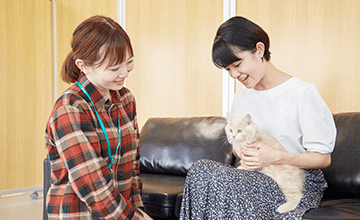こうのとりセンターでのお迎えの様子